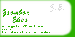 zsombor ekes business card